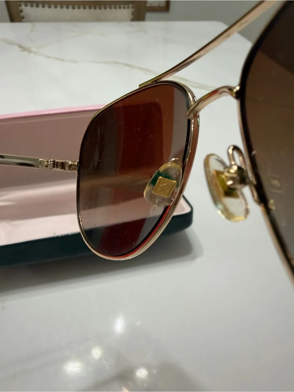 Kate Spade Sunglasses in Pink and Gold - Women Accessories